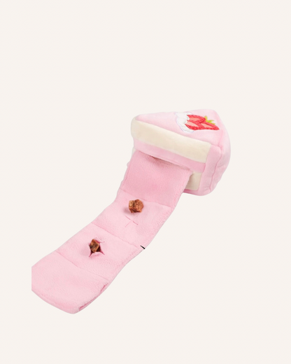 Strawberry Cake Interactive Snuffle Toy - Chewffon